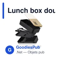 Lunch box double compartiment en PP Maxton - Miniature 4
