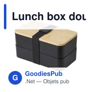 Lunch box double compartiment en PP Maxton - Miniature 5