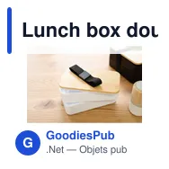 Lunch box double compartiment en PP Maxton - Miniature 6