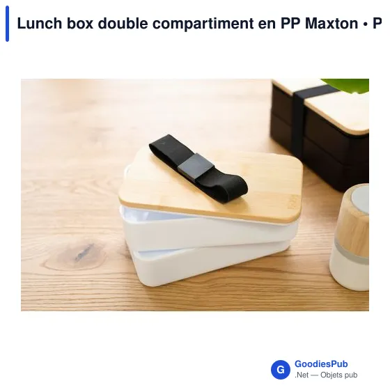 Lunch box double compartiment en PP Maxton - Image 6