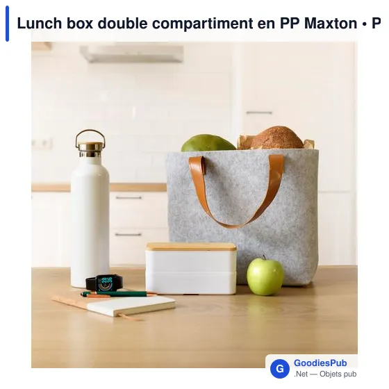 Lunch box double compartiment en PP Maxton - Image 7