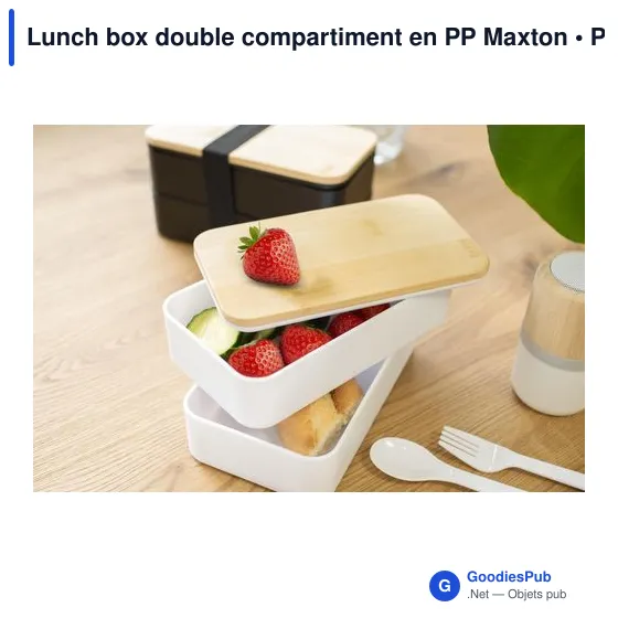 Lunch box double compartiment en PP Maxton - Image 8