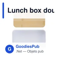 Lunch box double compartiment en PP Maxton - Miniature 9