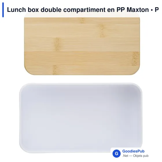 Lunch box double compartiment en PP Maxton - Image 9