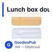 Lunch box double compartiment en PP Maxton - Miniature 10