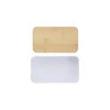 Variante blanc - Lunch box double compartiment en PP Maxton