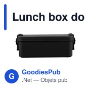Lunch box double compartiments en PP Siena - Miniature 1