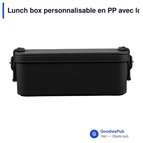 Lunch box personnalisable en PP avec logo - Siena