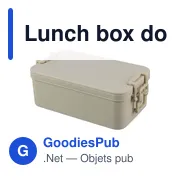 Lunch box double compartiments en PP Siena - Miniature 2
