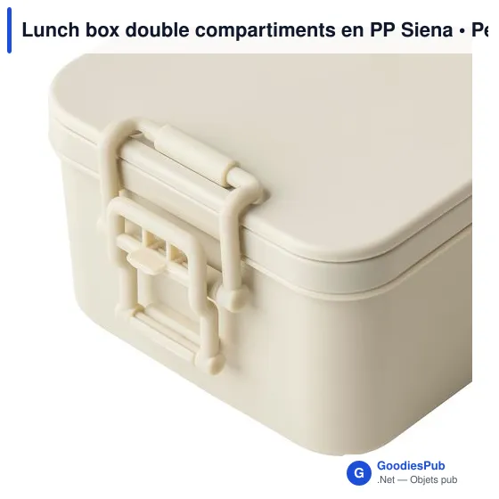Lunch box double compartiments en PP Siena - Image 11