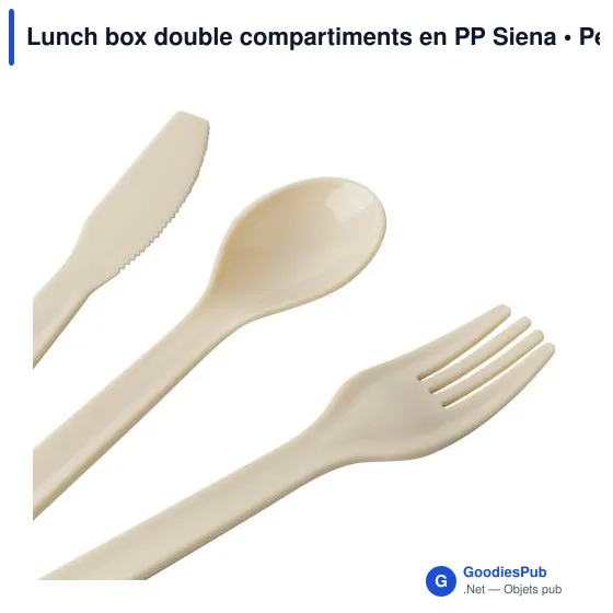 Lunch box double compartiments en PP Siena - Image 13