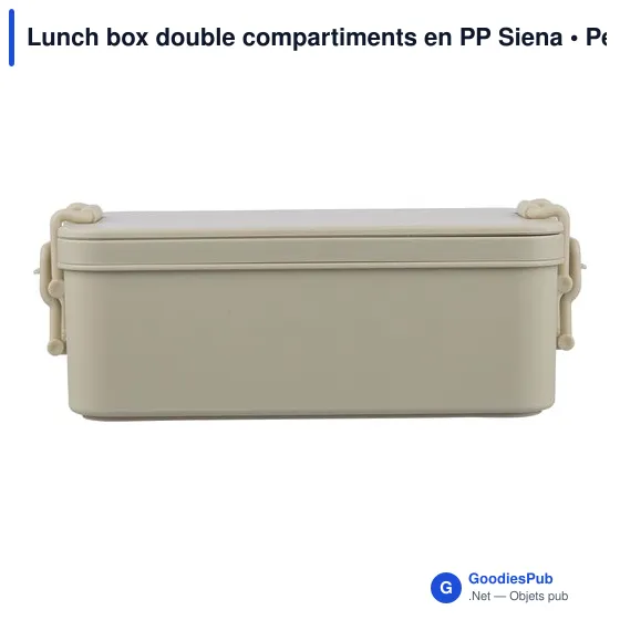 Lunch box double compartiments en PP Siena - Image 14