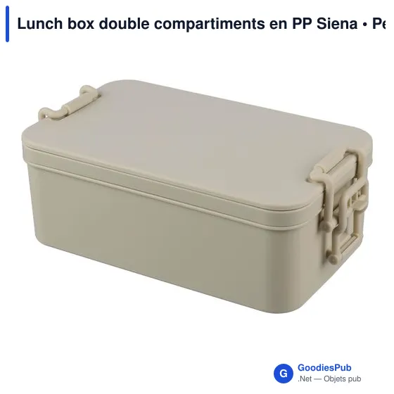 Lunch box double compartiments en PP Siena - Image 15