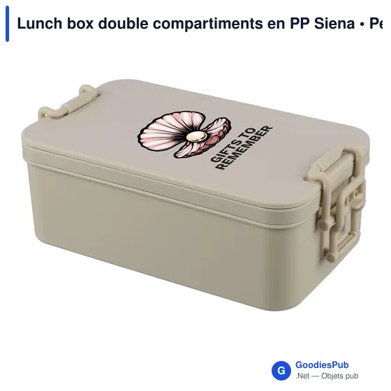 Lunch box double compartiments en PP Siena - Image 16