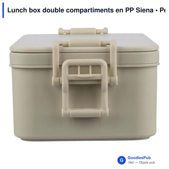 Lunch box double compartiments en PP Siena - Image 17