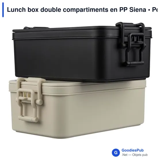 Lunch box double compartiments en PP Siena - Image 20