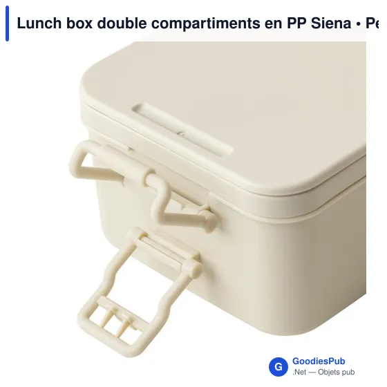 Lunch box double compartiments en PP Siena - Image 25