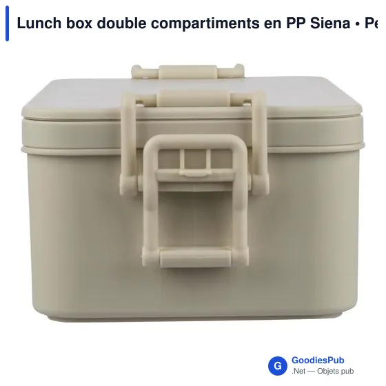 Lunch box double compartiments en PP Siena - Image 6