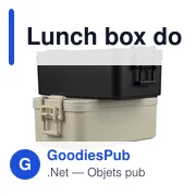 Lunch box double compartiments en PP Siena - Miniature 7