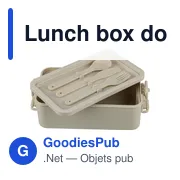 Lunch box double compartiments en PP Siena - Miniature 8