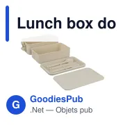 Lunch box double compartiments en PP Siena - Miniature 10