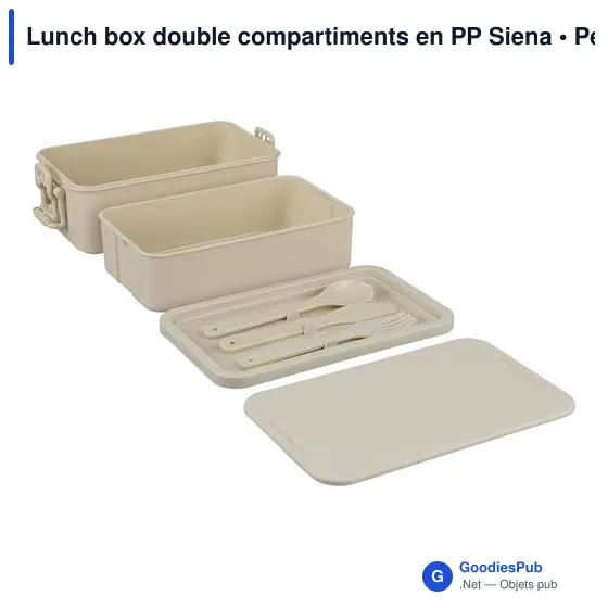 Lunch box double compartiments en PP Siena - Image 10