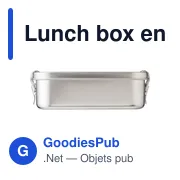 Lunch box personnalisable en acier inoxydable avec logo - Kasen - Miniature 1