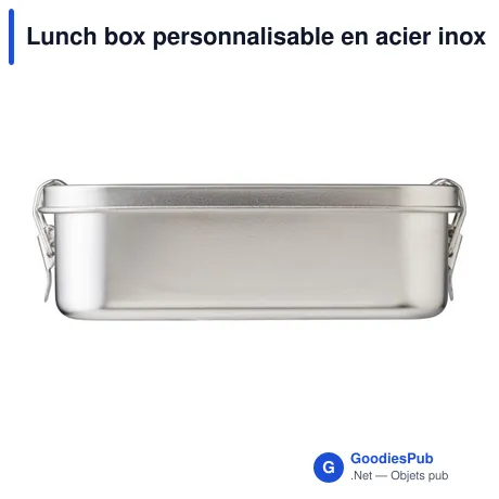 Lunch box personnalisable en acier inoxydable avec logo - Kasen
