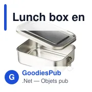 Lunch box personnalisable en acier inoxydable avec logo - Kasen - Miniature 2