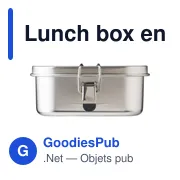 Lunch box personnalisable en acier inoxydable avec logo - Kasen - Miniature 3