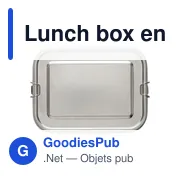 Lunch box personnalisable en acier inoxydable avec logo - Kasen - Miniature 4