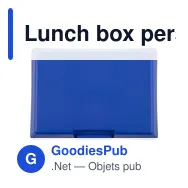 Lunch box personnalisable en plastique avec logo - Adaline - Miniature 1