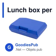 Lunch box personnalisable en plastique avec logo - Adaline - Miniature 2