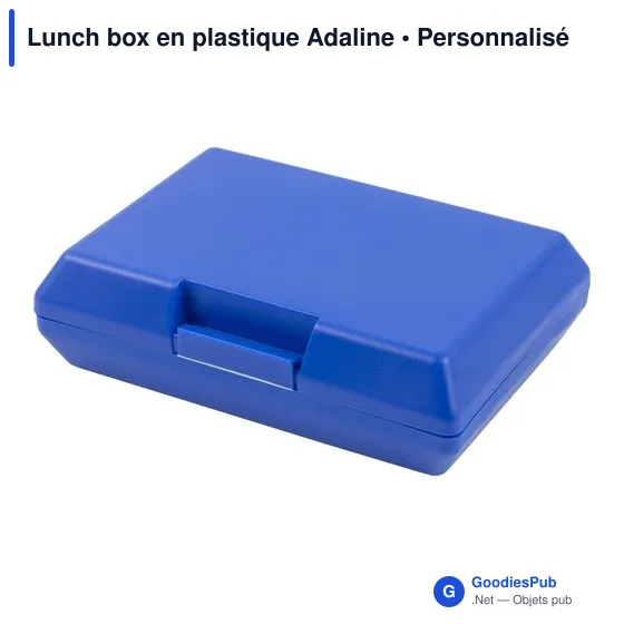 Lunch box personnalisable en plastique avec logo - Adaline - Image 2