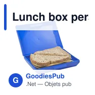 Lunch box personnalisable en plastique avec logo - Adaline - Miniature 4