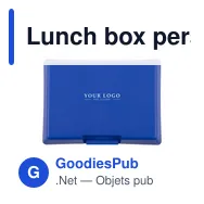 Lunch box personnalisable en plastique avec logo - Adaline - Miniature 5