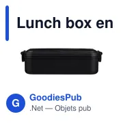 Lunch box en PP d’une capacité de 800 ml Ondine - Miniature 1
