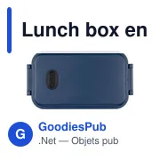 Lunch box en PP d’une capacité de 800 ml Ondine - Miniature 3