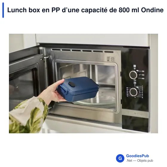 Lunch box en PP d’une capacité de 800 ml Ondine - Image 9