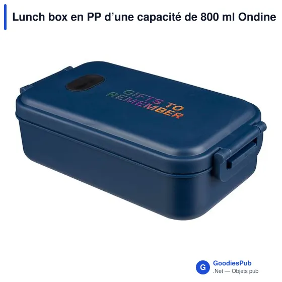 Lunch box en PP d’une capacité de 800 ml Ondine - Image 10