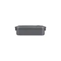 Variante gris - Lunch box en PP d’une capacité de 800 ml Ondine