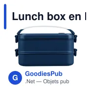 Lunch box en PP d’une capacité totale de 1 600 ml Selwyn - Miniature 1