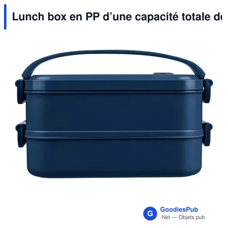 Lunch box en PP d’une capacité totale de 1 600 ml Selwyn
