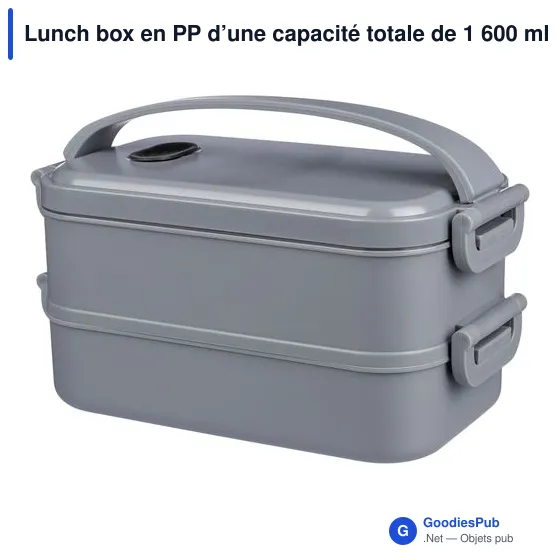 Lunch box en PP d’une capacité totale de 1 600 ml Selwyn - Image 11