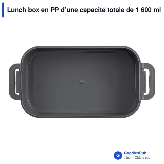 Lunch box en PP d’une capacité totale de 1 600 ml Selwyn - Image 3