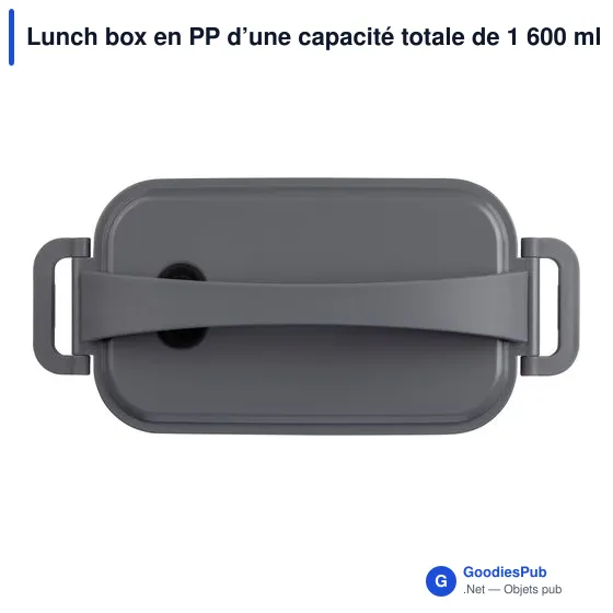 Lunch box en PP d’une capacité totale de 1 600 ml Selwyn - Image 4