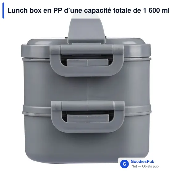 Lunch box en PP d’une capacité totale de 1 600 ml Selwyn - Image 5