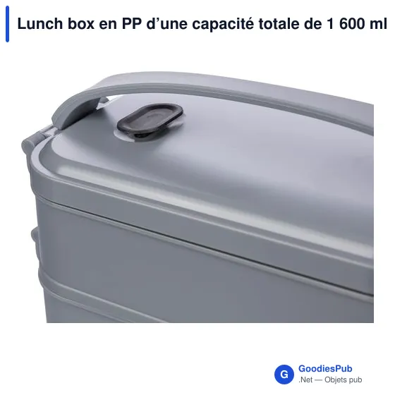 Lunch box en PP d’une capacité totale de 1 600 ml Selwyn - Image 8