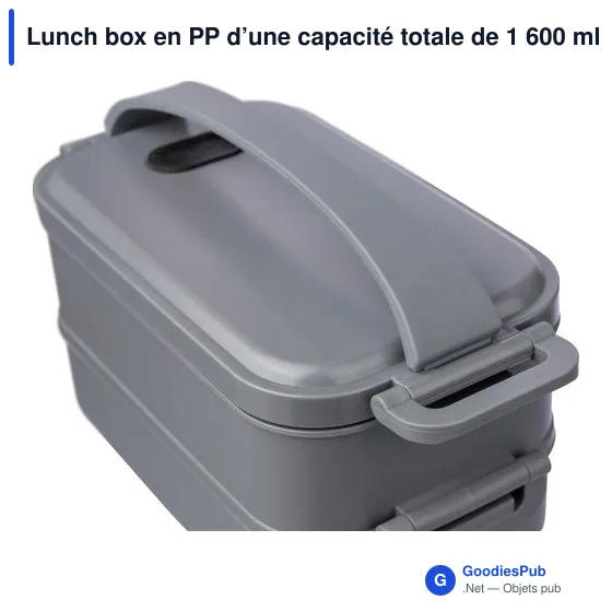 Lunch box en PP d’une capacité totale de 1 600 ml Selwyn - Image 9