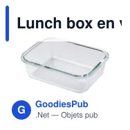 Lunch box en verre personnalisable avec logo - Jack - Miniature 2